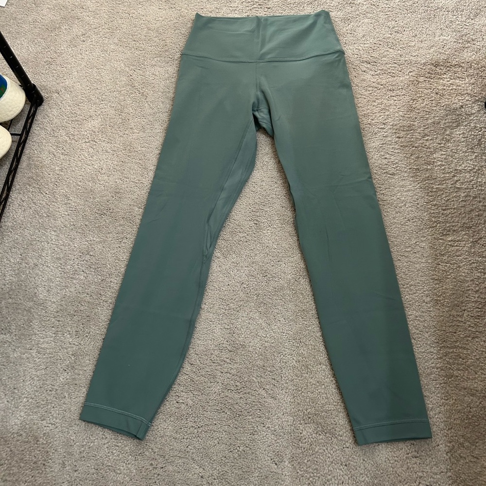 Lululemon Align 25 inch leggings, size 6, Tidewater Teal